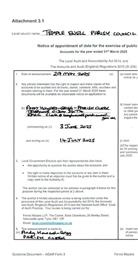 Dates for the exercise of public rights for accounts 31Mar25